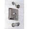 Kingston Brass Tub and Shower Faucet, 3, Wall Mount, Brushed Nickel KB86580DFL - alternate 2